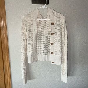 A&F button up sweater